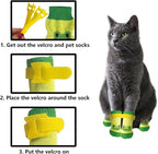 24Pcs Cat Mittens to Prevent Scratching,Cute Patterned Non Slip Cat Booties,Multi Colored Cats Shoes with Adhesive Tabs,Ideal for Bathing Cats,Trimming Nails Walking Puppies