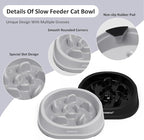 2PCS Anti-Choking Slow Feeder Dog Bowls Small Size Dog, Slow Feeder Cat Bowl, Supplies and Puzzle for Pet