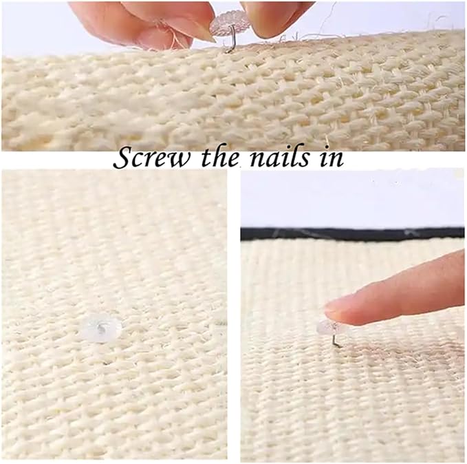 Cat Scratch pad Sofa Protector, Natural sisal Sofa Protector, Anti Scratch pad Furniture Protector, Sofa Protector, Bed Furniture Corner Protector, and Anti Scratch Protector (15.7"×11.8”-S)