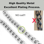 1-Pack Metal Training Dog Chain Collar, Slip Link Dog Collar Heavy Duty Puppy Collars for XS Dogs, Silver XSmall