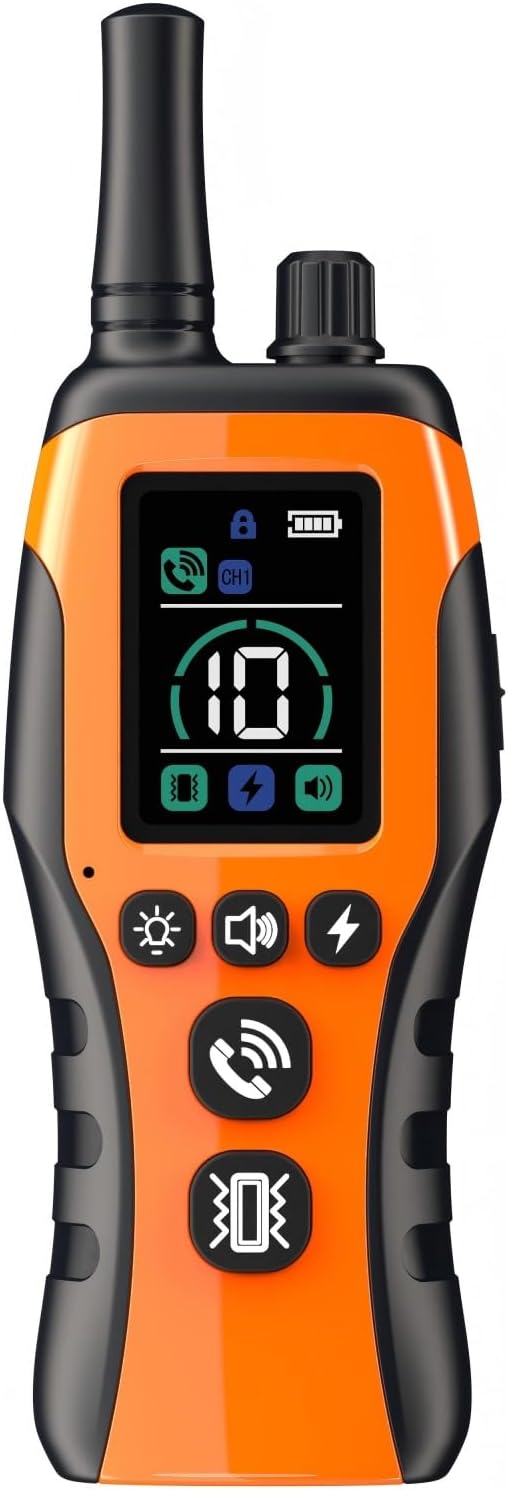 Dog Shock Collar 4900FT Dog Training Collar with Remote/Call Function/Light IP67 Waterproof Electric Collar for Dogs Rechargeable E-Collar for All Breeds, 4 Training Modes(10-120Ibs)
