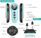 550 Yard Auto Anti-bark Remote Dog Training Shock Collar, Sky Blue/Torquoise
