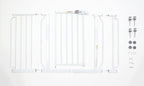 Regalo Safety 29-49" Easy Step Extra Wide Baby Gate for Doorways & Bottom of Stairs, Pressure Mounted Safety Gate with Door for Babies, Toddlers & Pets, White
