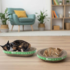 B Kitty Scratcher Cat Bed, Fun for Your Purr-FECT Feline (B-Scratcher Oval/Round Pack x 2)