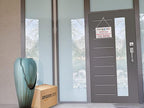 Please Do Not Knock or Ring Doorbell - Leave Package Sign Blank (Hang Sign), Write Your Own Delivery Message, 6" x 9" No Rust PVC Will Not Scratch, Easy to Mount with Holes Made in USA by SPRYZZLE