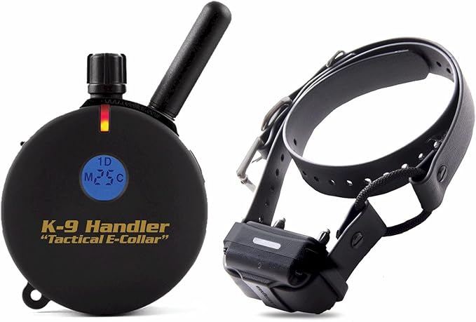 Educator K9-800 Tactical E Collar for Dog Training with Remote - 3/4 Mile Range, Waterproof, 100 Stimulation Levels, Tone or Vibration Mode, Night Light for Small, Medium & Large Dogs (37 inc)