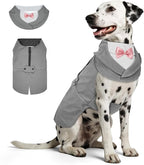Supet Dog Tuxedo and Bandana Set with Bow Tie, Formal Outfit for Wedding Birthday Party Graduation Valentines, Pet Suit Clothes for Large Medium Small Dogs (Grey, 2XL)