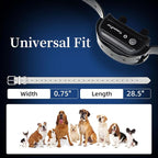 Universal 27 ½” X ¾” Replacement Band Strap for Dog Training Collar - Adjustable Waterproof TPU for Remote E-Collar, Static/Vibration Shock Trainer