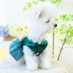 ANIAC Retro Dog Tulle Dress with Leash Ring Spring Summer Girl Puppy Clothes for Small Dog Cat Apparel Formal Pet Prom Dress for Christmas Wedding Birthday Valentines (Small)