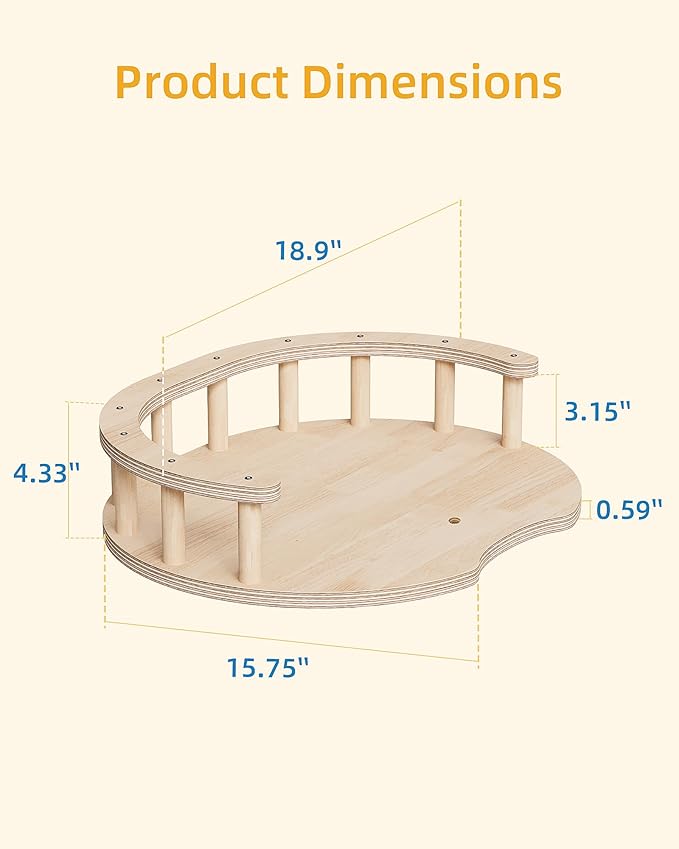Large Perch Bed Replacement for Floor to Ceiling Cat Tree for Adult Cats Climbing Frame for Jump, Lookout, Play