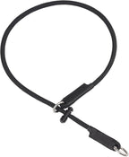 Martingale Dog Collar, 5/16” High-Strength Nylon Rope Slip Collar with Spring-Loaded Adjustable Stopper for Small, Medium & Large Dogs(Black, 30 inch)