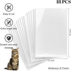 Anti Cat Scratch Furniture Protector, 18 Pack Single-Sided Sticky Couch Protector from Cat Claws, Couch Corner Protectors for Cats, Couch Cat Scratch Furniture Protectors from Cats Scratching,18x12in