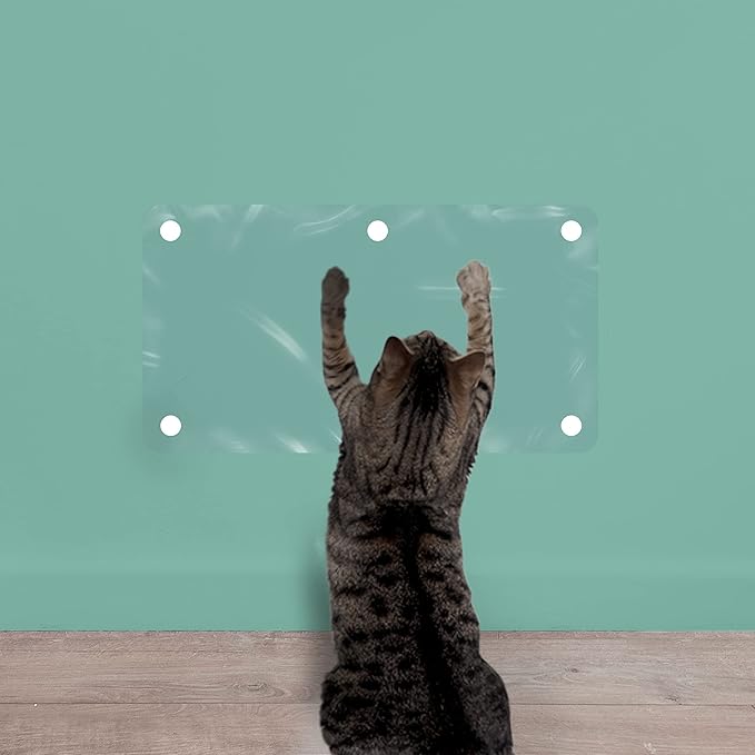 The Original LAMINET Deluxe Cat Wall Scratch Shield - Protect Your Walls with Our Deluxe Heavy-Duty Flexible Cat Scratch Shield - (32L x 16W - INCHES)