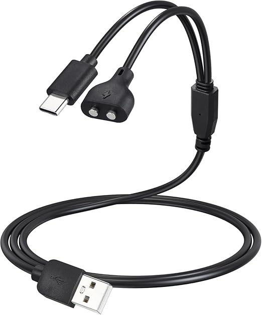 Fast Charger for Jugbow Training Collar-USB Power Adapter,Dog Shock Collar Charger Cord Replacement-3.3ft USB to USB-C and Magnetic Charging Cable