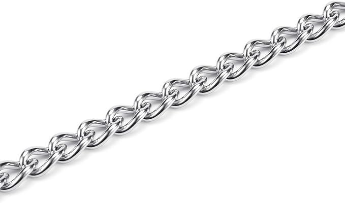 Mogoko Stainless Steel Dog Choke Chain Collar, Puppy Metal P Chain Slip Collar Pet Training Walking Choker(2.0mm;14.0 Inch)