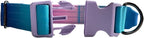 Tactical Dog Collar with Control Handle - Adjustable, Heavy Duty, Training and Walking for Medium and Large Breeds (M), Purple Blue gradient