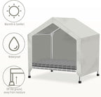 Elevated Dog House with Soft Cushion Insert - Comfortable Pet Home with Elevated Design, Sturdy Dog Shelter for Indoor/Outdoor Use,Perfect for Pets (Medium)