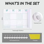 Cat Scratch Furniture Protector - Couch Protector from Cat Claws, Plastic Cover Adhesive Clear Flexible Sofa Guard, Single Side Sticky Deterrent Training Tape - Easy to Apply, 11.8 in × 196.8 in
