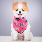 10PCS Dog Bandanas Paw Print for XXS XS Small Dog Triangle Bibs Head Scarves for Boys and Girls Grooming Accessories Costume