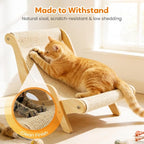 2026 New Cat Recliner Scraper Board, Large 2 in 1 Cat Recliner Scratch Board, Durable Cat Scratching Pad Cat Scratcher Bed Cardboard Cat Scratchers for Indoor Cats (C)