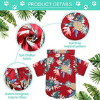 Weewooday 4 Pieces Small Pet Summer T-Shirts Hawaii Style Floral Pet Dog Shirt Breathable Cool Clothes Beach Seaside Puppy Sweatshirt for Puppy(Cute Style,2X-Large)