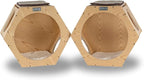 Maykoosh Global Greatness Wood Wall Set of Two Cat Shelves, Natural Beige, 20" x 12" x 18" - Cat-Friendly, Vertical Space Efficiency