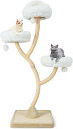 Tangkula Tall Cat Tree, 70 Inch Multi-Level Large Cat Tower with 3 Warm Perches, 3 Jingling Balls, Sisal Scratching Posts & Board, Modern Cat Tree for Indoor Cats Large Adult