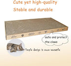 Cardboard Scratcher Pad, Wide Corrugate Cat Scratchers, Cat Scratching, Cat Scratch Pad, Furniture Protectors from Cat Scratching,Double-Sided Design (2PCS)