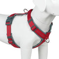 Plutus Pet No Pull Dog Harness, Adjustable Nylon Harness with Soft Padding, Reflective and Heavy Duty Dog Harness for Small, Medium, Large Dogs(Red, XL)