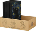 Cat Scratcher Box – Art Décor | Designer Cardboard Scratch Pads with Decorative Van Gogh-Inspired Design | Reversible Boards for Indoor Cats