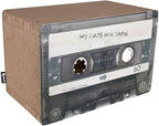 Mixtape Cardboard Cat Scratcher, Large (54 x 31 x 35 cm), Black