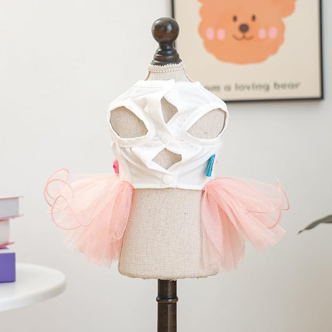 Furbabycare® Elegant Sweet Easter Puppy Dog Blingbling Princess Skirt Pet Dog Lace Cake Camisole Tutu Dress C-Easter Bunny-2 Large
