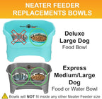 Neater Pet Brands 7 Cup (56 oz.) Stainless Steel Dog Bowls, 1 Single Neater Feeder Replacement Bowl (M/L Express, Large Deluxe Models), Dog Food Bowl or Water Bowls, Dishwasher Safe Metal Dish
