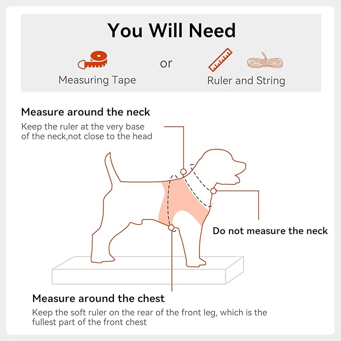 Joytale Small Dog Harness, Breathable Mesh Step-in Vest, Reflective Soft Padded Harnesses for Small and Medium Dogs, Orange, L