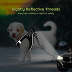 BELLA & PAL Step in Vest Harness for Small and Medium Dogs, No Pull Small Dog Harness with Leash Set, Comfortable Air Mesh Dog Vest Harness with Reflective Strip (Deep Black, S)