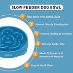 4 Cups Slow Feeder Dog Bowls Large Breed, Anti-Choking Pet Supplies, Maze Dog Food Bowl, Puzzle Feeder That Slow Down Eating