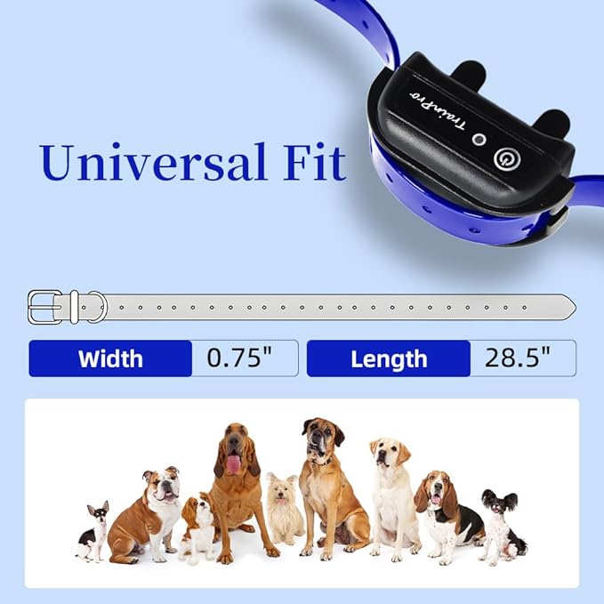 Universal 27 ½” X ¾” Replacement Band Strap for Dog Training Collar - Adjustable Waterproof TPU for Remote E-Collar, Static/Vibration Shock Trainer
