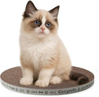 Round Cat Scratcher Pad 10 Inch Diameter - 3/5 Inch Thick Cardboard Refill, Universal for Round Scratching Posts, Standalone for Indoor Cats (1 PCS)