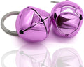 Large Dog Bells, Collar Loud Bells, Pet Tracker & Training, Handmade Metal(Pink)