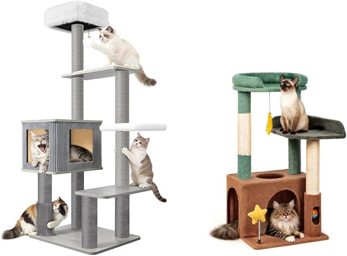 Bundle-2 Items:Maine Coon Cat Tree+Small Cat Tree