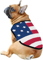 4th of July Vest for Dog American Flag Clothes Small Large Dog Apparel Pet Supplies Shirts (Large, DLR02)