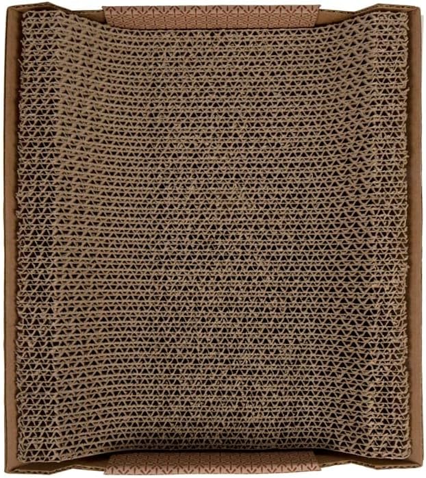 Petlinks Scratcher's Choice+ Cradle Catnip-Infused Corrugate Cat Scratcher & Lounge, 16" L X 4" W X 14" H