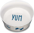 Loving Pets Dolce Moderno Ceramic Look Dog Bowl – Modern Melamine Dog Food Bowl & Dog Water Bowl – Durable, Non-Slip Pet Dish for Small & Medium Dogs – Dishwasher Safe Dog Bowl (Small, 16 oz)
