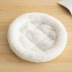 SHENGOCASE 14" Fluffy Faux Fur Cat Tree Tower Replacement Bed Cushion Pillow with Hook Tapes, Round Donut Cuddler Cat Dog Bed for Desk Table