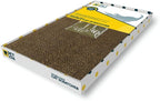 Pet Zone Double Wide Reversible Corrugated Cat Scratcher with Catnip Cat Toy, 17.7" x 9.5" x 1.7"