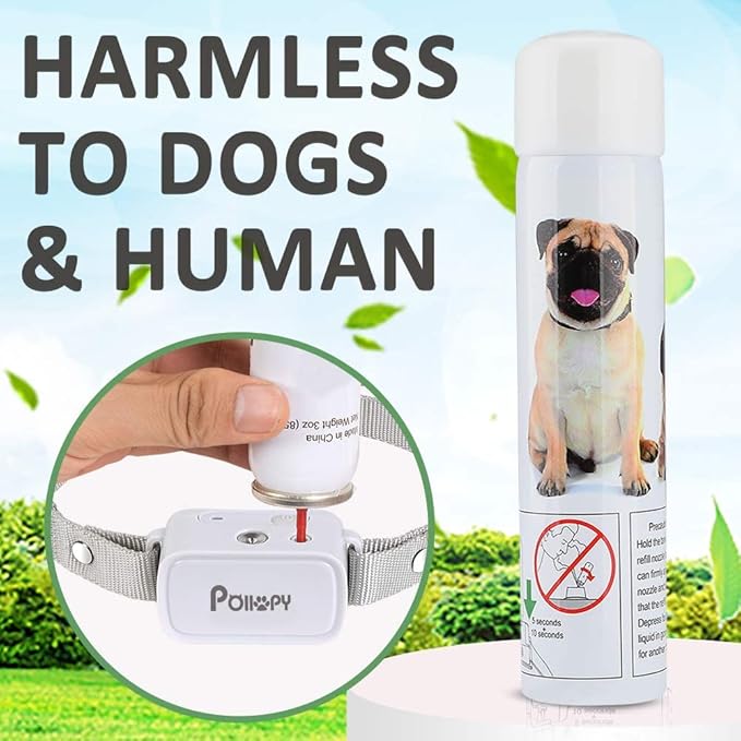 Citronella Dog Collar with Remote, Safer 3 Modes Spray/Vibration/Beep Dog Training Collar, Humane No Shock Citronella Bark Collar, Rechargeable 1000ft Range Spray Dog Collar -Only Works with Remote