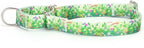 Serijoars Adjustable Martingale Dog Collar Heavy Duty Nylon Dog Collar for Medium Large Dogs Walking Training Boy and Girl Dogs (M, Grass Flowers)