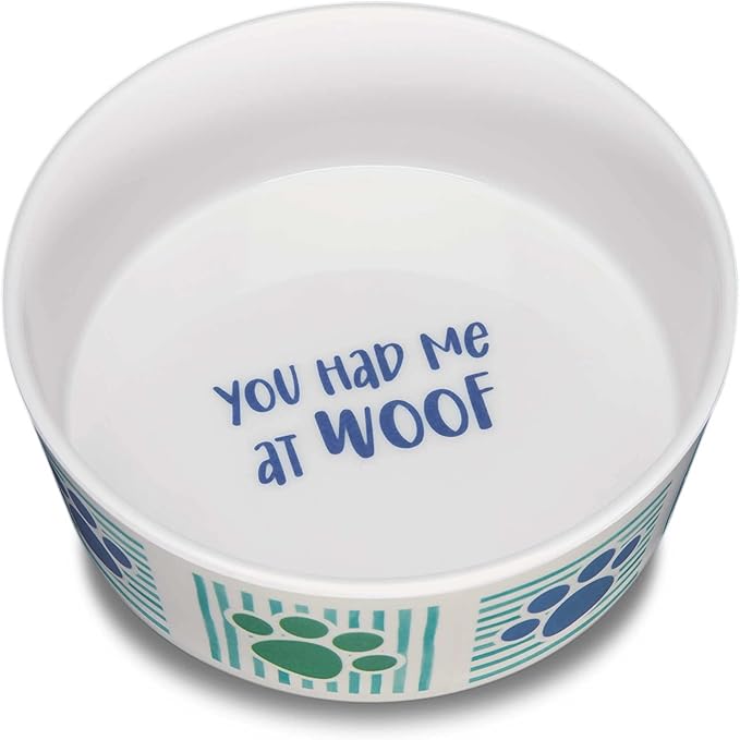 Loving Pets Dolce Moderno Ceramic Look Dog Bowl – Modern Melamine Dog Food Bowl & Dog Water Bowl – Durable, Non-Slip Pet Dish for Small & Medium Dogs – Dishwasher Safe Dog Bowl (Small, 16 oz)