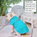 BEAUTYZOO Dog Fleece Vest Sweater Winter Jacket for Small and Medium Dogs with D-Ring Leash Cold Weather Coat Hoodie for XS S M Dogs Boy or Girls, Blue M