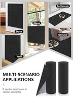 Couch Wall Corner Protector for Indoor Cats, Anti Scratch Furniture Protector from Cats Scratching, Trimmable Climbing Cat Scratcher Pad Mat for Cat Board/Door/Carpet(Black, 78.7x15.8In)